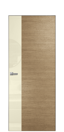 Дверь межкомнатная Vetro 19 Цвет Дуб Янтарь Покрытие Шпон масло  Наличник Скрытый короб хром Цена 56350