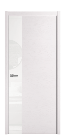 Дверь межкомнатная Vetro 19 Цвет Ясень Крем Покрытие Шпон крашеный  Наличник L 50 Цена 53075