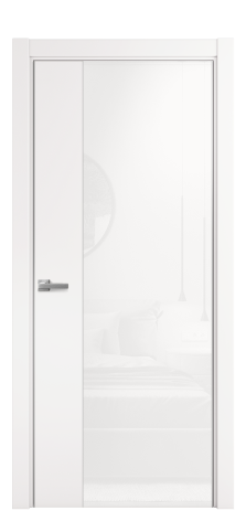 Дверь межкомнатная Ветро 20 Цвет Вайт Покрытие ПВХ SOFT (ПЭТ) Наличник L 75 Цена 11200