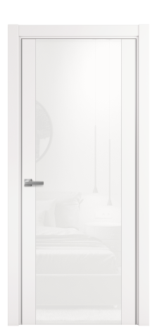 Дверь межкомнатная Ветро 21 Цвет Вайт Покрытие ПВХ SOFT (ПЭТ) Наличник L 75 Цена 11200