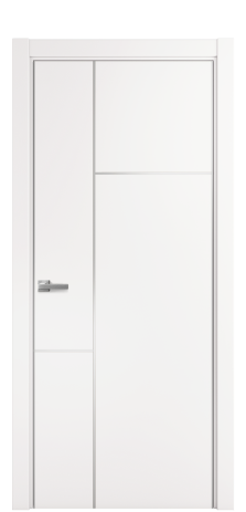 Дверь межкомнатная Слот 10-123 PVX Цвет Вайт Покрытие ПВХ SOFT (ПЭТ) Наличник L 75 Цена 8700