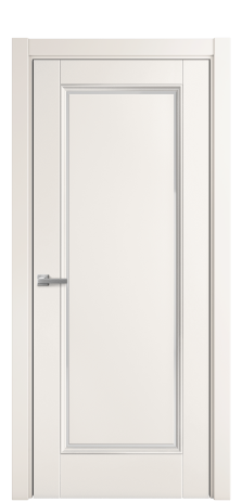 Дверь межкомнатная Sienna 1 Цвет Молочный Покрытие Эмаль  Наличник L 75 Цена 49498