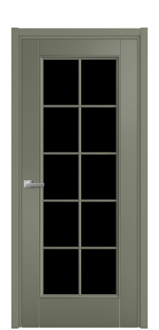 Дверь межкомнатная Сиена 10 Цвет Зеленый Покрытие Эмаль  Наличник L 50 Цена 53268