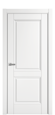 Дверь межкомнатная Sienna 2 Цвет Белый Покрытие Эмаль  Наличник L 75 Цена 49498