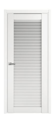 Дверь межкомнатная Жалюзи 1 Цвет Белый Покрытие Эмаль  Наличник L 50 Цена 15625