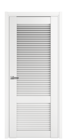 Дверь межкомнатная Жалюзи 2 Цвет Белый Покрытие Эмаль  Наличник L 50 Цена 15625