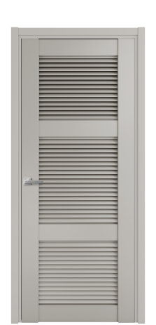 Дверь межкомнатная Жалюзи 3 Цвет Серый Шелк Покрытие Эмаль  Наличник L 50 Цена 54475