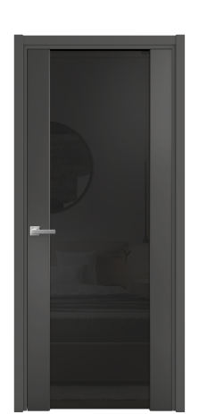 Дверь межкомнатная Варио 11 Цвет Антрацит Покрытие Эмаль  Наличник L 50 Цена 51430