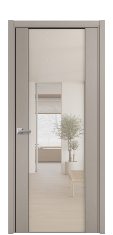Дверь межкомнатная Варио 11 Цвет Ясень Какао Покрытие Шпон крашеный  Наличник L 50 Цена 50175