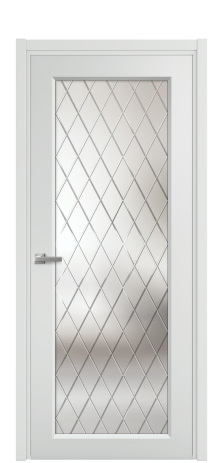 Дверь межкомнатная Stripe 1 Цвет Облачный Покрытие Эмаль  Наличник L 50 Цена 45765