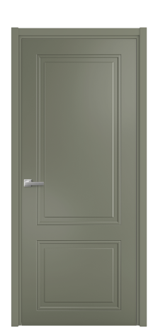 Дверь межкомнатная Страйп 2 Цвет Зеленый Покрытие Эмаль  Наличник L 50 Цена 44868