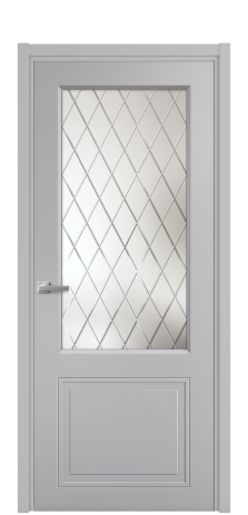 Дверь межкомнатная Stripe 2 Цвет Галечный Покрытие Эмаль  Наличник L 50 Цена 46373