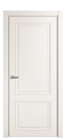 Дверь межкомнатная Страйп 2 Цвет Молочный Покрытие Эмаль  Наличник L 75 Цена 43475