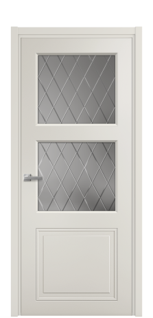 Дверь межкомнатная Stripe 3 Цвет Дымчатый Покрытие Эмаль  Наличник L 50 Цена 45600