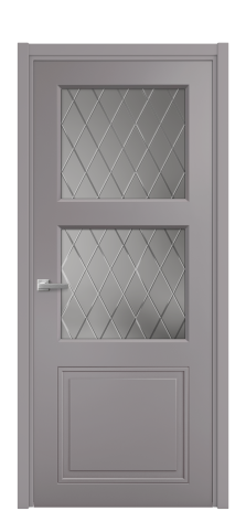 Дверь межкомнатная Stripe 3 Цвет Ирис Покрытие Эмаль  Наличник L 50 Цена 45600