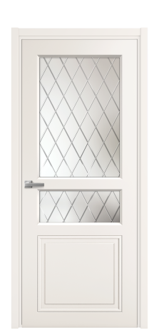 Дверь межкомнатная Stripe 4 Цвет Молочный Покрытие Эмаль  Наличник L 50 Цена 43948