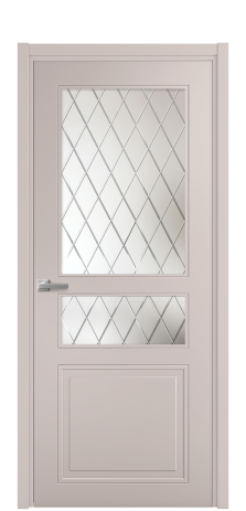 Дверь межкомнатная Stripe 4 Цвет Пудра Покрытие Эмаль  Наличник L 50 Цена 43948