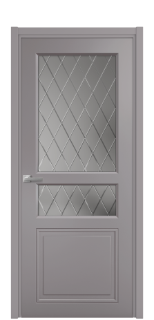 Дверь межкомнатная Страйп 4 Цвет Ирис Покрытие Эмаль  Наличник L 50 Цена 44113