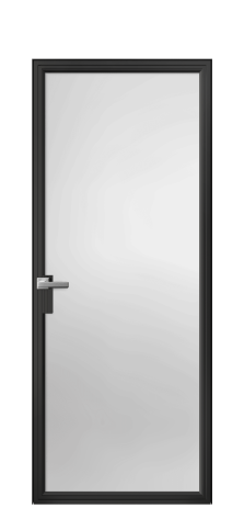 Дверь межкомнатная Frame 01 Цвет Черный Покрытие Алюминий  Наличник Скрытый короб Цена 82533