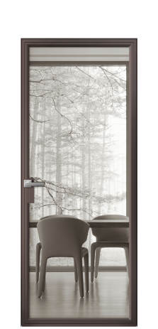 Дверь межкомнатная Frame 01 Цвет Антик Покрытие Алюминий  Наличник Скрытый короб Цена 85180