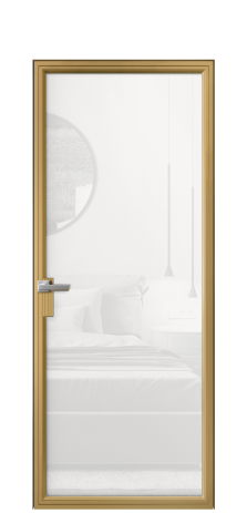 Дверь межкомнатная Frame 01 Цвет Латунь Покрытие Алюминий  Наличник Скрытый короб Цена 80044