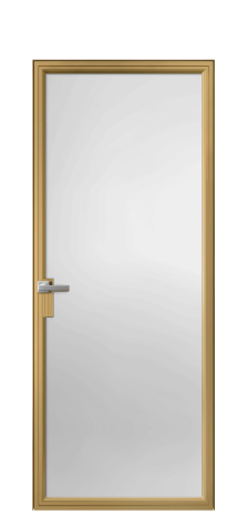 Дверь межкомнатная Frame 01 Цвет Латунь Покрытие Алюминий  Наличник Скрытый короб Цена 90313