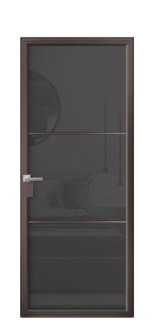 Дверь межкомнатная Frame 03 Цвет Антик Покрытие Алюминий  Наличник Скрытый короб Цена 90990