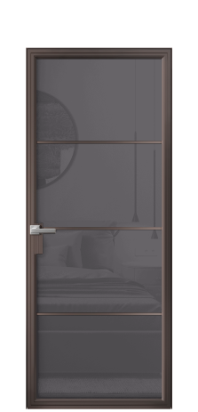 Дверь межкомнатная Фрейм 04 Цвет Антик Покрытие Алюминий  Наличник Скрытый короб Цена 92140