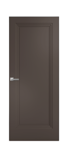 Дверь межкомнатная Степ 01 Цвет Коричневый Покрытие Эмаль  Наличник Скрытый короб хром Цена 53768
