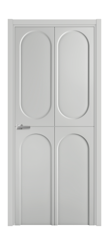 Дверь межкомнатная Anse 4 Цвет Телегрей Покрытие Эмаль  Наличник L 50 Цена 44475