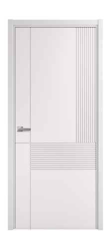 Дверь межкомнатная Меццо 13 Цвет Крем Покрытие Эмаль  Наличник L 50 Цена 42475