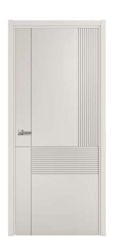 Дверь межкомнатная Mezzo 13 Цвет Дымчатый Покрытие Эмаль  Наличник L 50 Цена 42475