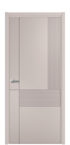 Дверь межкомнатная Mezzo 13 Цвет Пудра Покрытие Эмаль  Наличник L 50 Цена 42475