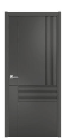 Дверь межкомнатная Меццо 13 Цвет Антрацит Покрытие Эмаль  Наличник L 50 Цена 43818