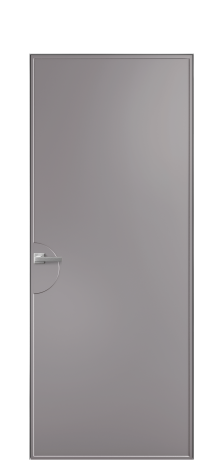 Дверь межкомнатная Line 2 Цвет Ирис Покрытие Эмаль  Наличник Скрытый короб хром Цена 49450