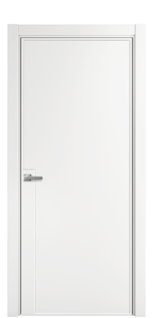 Дверь межкомнатная Line 4 Цвет Белый Покрытие Эмаль  Наличник L 75 Цена 49475
