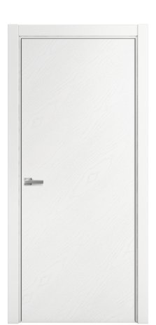 Дверь межкомнатная Порте 39-00 в шпоне Цвет Ясень Белый Покрытие Шпон крашеный диагональ Наличник L 75 Цена 47963