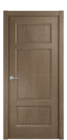 Дверь межкомнатная Неоклассик 3 Цвет Дуб Мускат Покрытие Шпон натуральный  Наличник L 75 Цена 17800