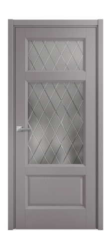 Дверь межкомнатная Неоклассик 3 Цвет Ясень Ирис Покрытие Шпон крашеный  Наличник L 50 Цена 47300