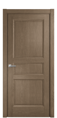 Дверь межкомнатная Неоклассик 4 Цвет Дуб Мускат Покрытие Шпон натуральный  Наличник L 75 Цена 17800