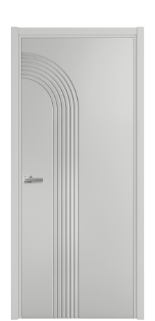 Дверь межкомнатная Меццо 16 Цвет Телегрей Покрытие Эмаль  Наличник L 50 Цена 42475