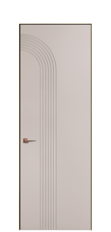 Дверь межкомнатная Меццо 16 Цвет Пудра Покрытие ЭМАЛИ Эмаль Наличник Скрытый короб золото Цена 46895