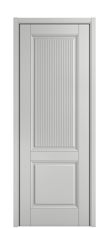 Дверь межкомнатная Савона Слот 2 Цвет Телегрей Покрытие ЭМАЛИ Эмаль Наличник  L 50 Цена 52693