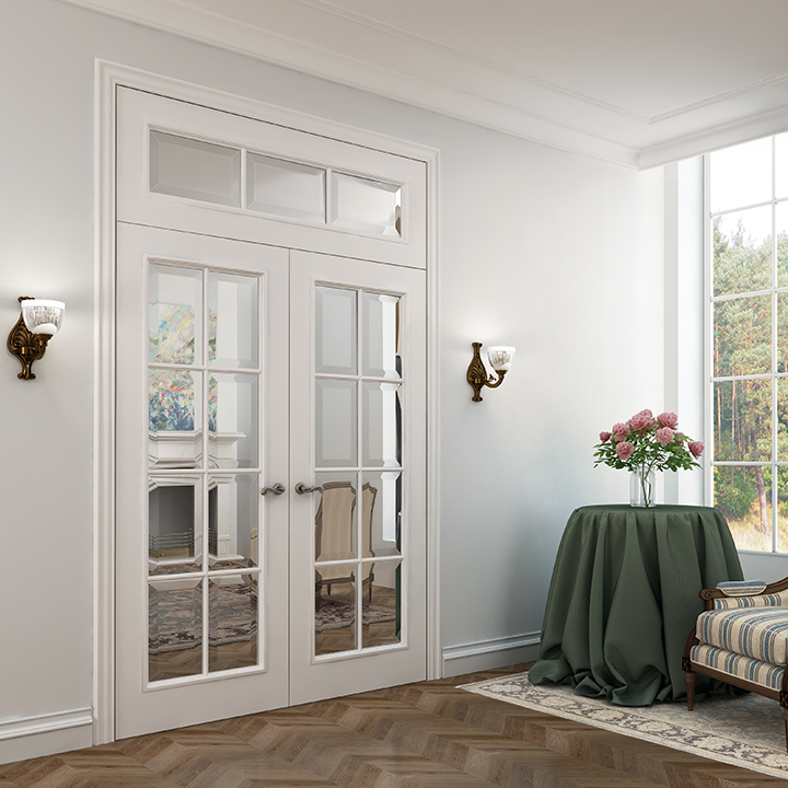 Межкомнатные двери с фацетом